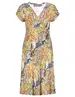 Geisha Dress short sleeves AOP 37056-60 JUNE