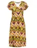 Geisha Dress short sleeves AOP 37056-60 JUNE