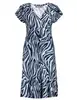 Geisha Dress short sleeves AOP 37384-60 JUNE