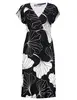 Geisha Dress short sleeves AOP 37384-60 JUNE