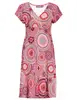 Geisha Dress short sleeves AOP 37384-60 JUNE