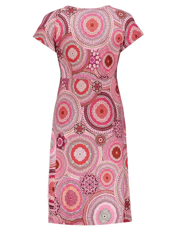 Geisha Dress short sleeves AOP 37384-60 JUNE