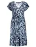 Geisha Dress short sleeves AOP 37384-60 JUNE
