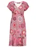 Geisha Dress short sleeves AOP 37384-60 JUNE
