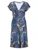 Geisha Dress short sleeves AOP 37384-60 JUNE