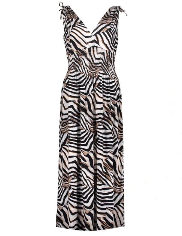 Geisha Dress smock jersey AOP 57367-60 MILA