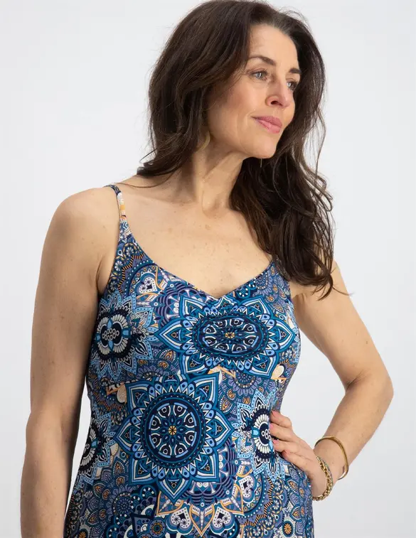 Geisha Dress spaghetti 37377-60 NOA