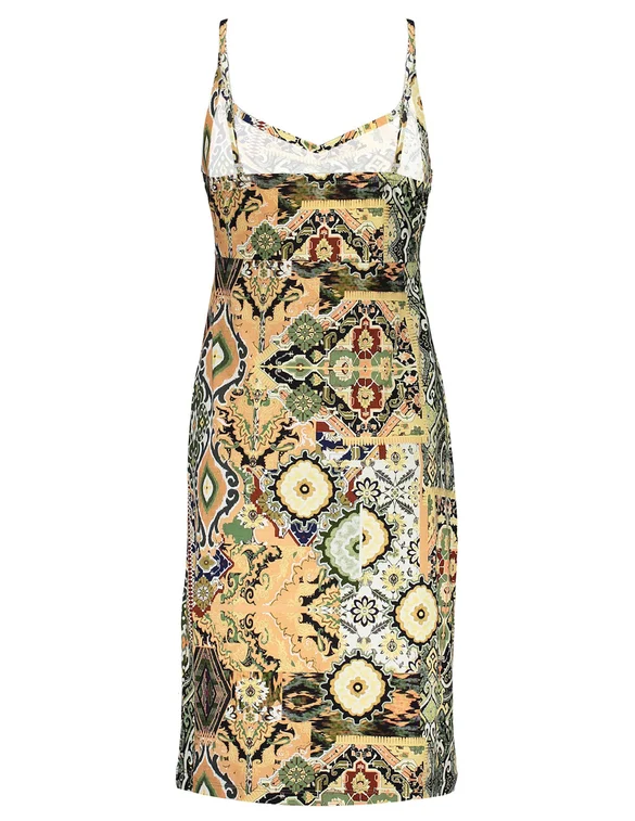 Geisha Dress spaghetti AOP 27320-60 NOA