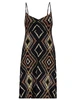 Geisha Dress spaghetti AOP 37059-60 NOA