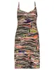 Geisha Dress spaghetti AOP 37059-60 NOA