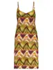 Geisha Dress spaghetti AOP 37059-60 NOA