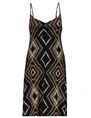 Geisha Dress spaghetti AOP 37059-60 NOA