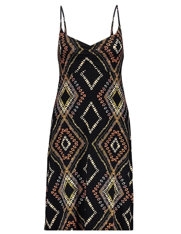 Geisha Dress spaghetti AOP 37059-60 NOA