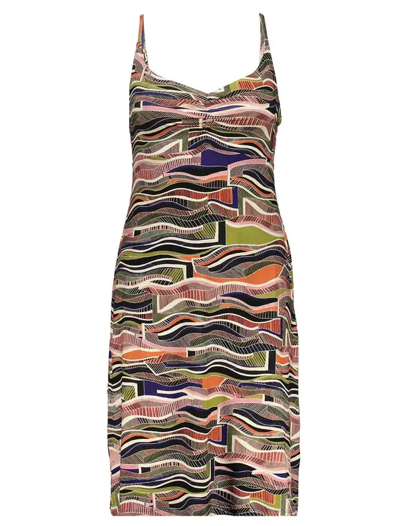 Geisha Dress spaghetti AOP 37059-60 NOA