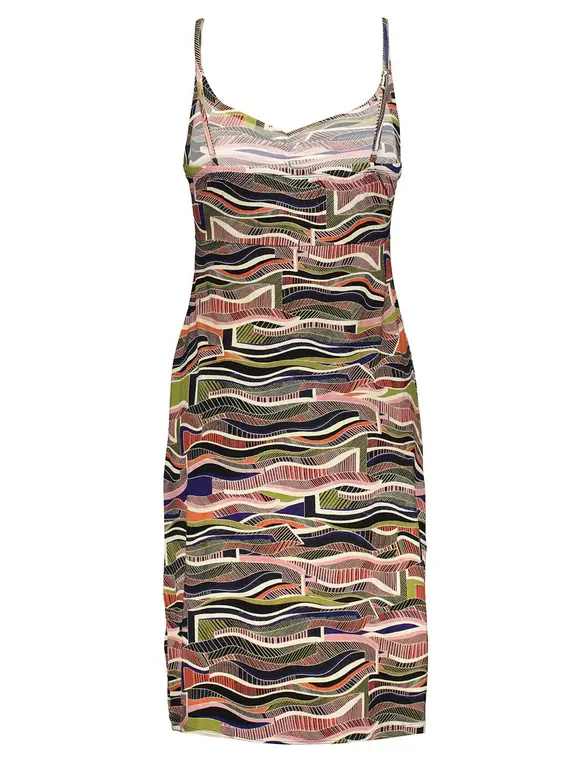 Geisha Dress spaghetti AOP 37059-60 NOA