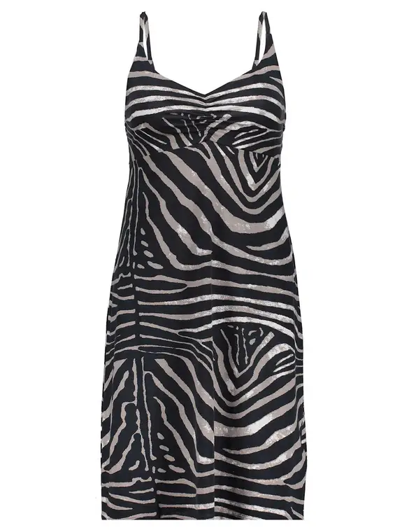 Geisha Dress spaghetti AOP 37059-60 NOA