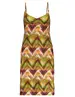 Geisha Dress spaghetti AOP 37059-60 NOA