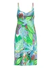 Geisha Dress spaghetti jersey AOP 57360-60 NOA
