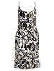 Geisha Dress spaghetti jersey AOP 57360-60 NOA