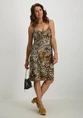 Geisha Dress spaghetti jersey AOP 57360-60 NOA