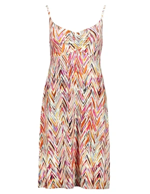 Geisha Dress spaghetti jersey AOP 57360-60 NOA