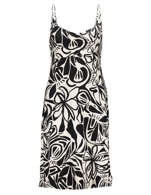 Geisha Dress spaghetti jersey AOP 57360-60 NOA