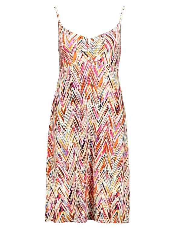 Geisha Dress spaghetti jersey AOP 57360-60 NOA