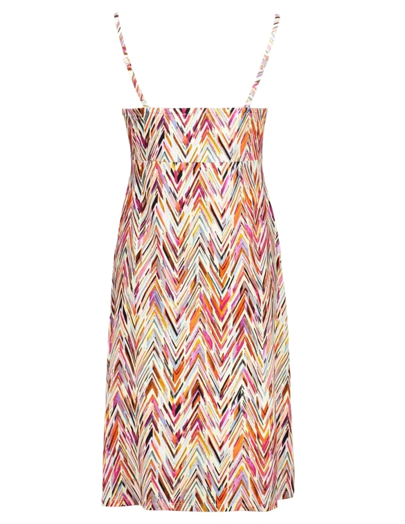 Geisha Dress spaghetti jersey AOP 57360-60 NOA