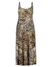 Geisha Dress spaghetti jersey AOP 57360-60 NOA