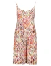 Geisha Dress spaghetti jersey AOP 57360-60 NOA