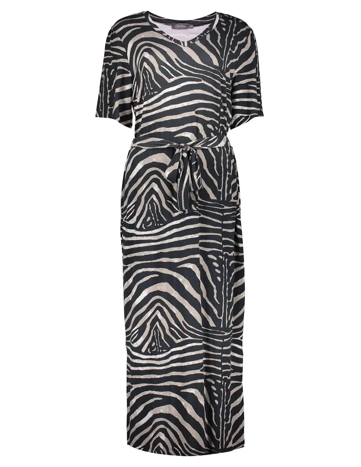 Geisha Dress V neck AOP 37055 60 FAY zand kopen bij The Stone