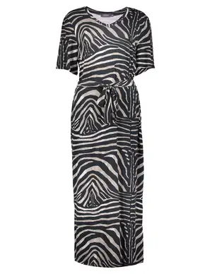 Geisha Dress V-neck AOP 37055-60 FAY