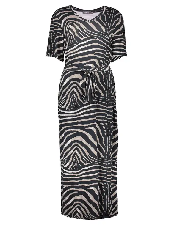 Geisha Dress V-neck AOP 37055-60 FAY
