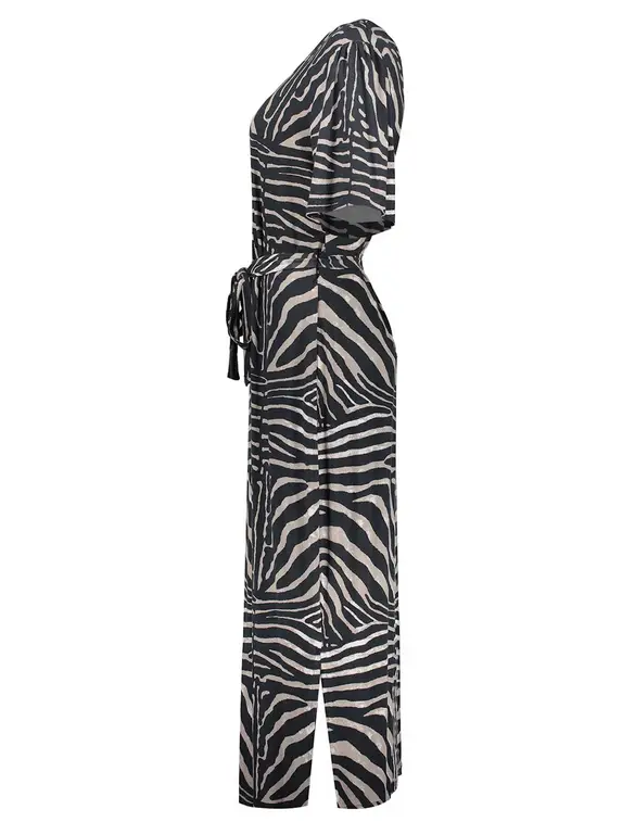 Geisha Dress V-neck AOP 37055-60 FAY