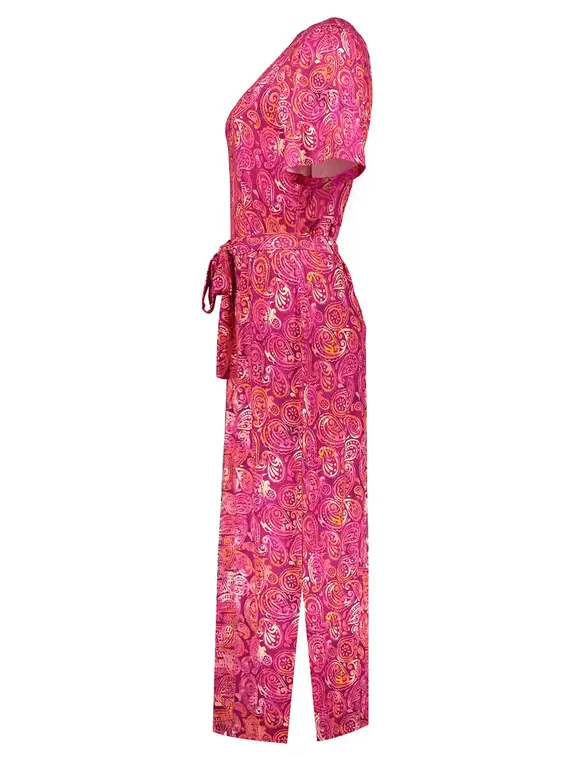 Geisha Dress V-neck AOP 37055-60 FAY