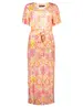 Geisha Dress V-neck AOP 37055-60 FAY