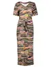 Geisha Dress V-neck AOP 37055-60 FAY