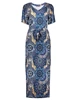 Geisha Dress v-neck AOP 37383-60 FAY