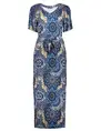 Geisha Dress v-neck AOP 37383-60 FAY