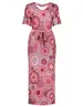 Geisha Dress v-neck AOP 37383-60 FAY