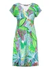 Geisha Dress v-neck short AOP 57366-60 JUNE