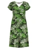 Geisha Dress v-neck short AOP 57366-60 JUNE