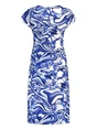 Geisha Dress v-neck short AOP 57366-60 JUNE