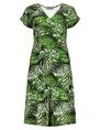 Geisha Dress v-neck short AOP 57366-60 JUNE