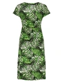 Geisha Dress v-neck short AOP 57366-60 JUNE
