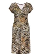 Geisha Dress v-neck short AOP 57366-60 JUNE