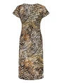 Geisha Dress v-neck short AOP 57366-60 JUNE