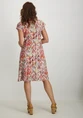 Geisha Dress v-neck short AOP 57366-60 JUNE