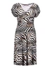 Geisha Dress v-neck short AOP 57366-60 JUNE