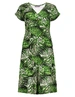 Geisha Dress v-neck short AOP 57366-60 JUNE